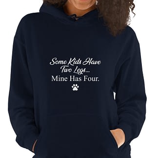 Some Kids Have Two Legs... Unisex Hoodie (1 Dog)